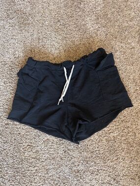 No Boundaries Black Drawstring Casual Shorts with Pockets - #8
